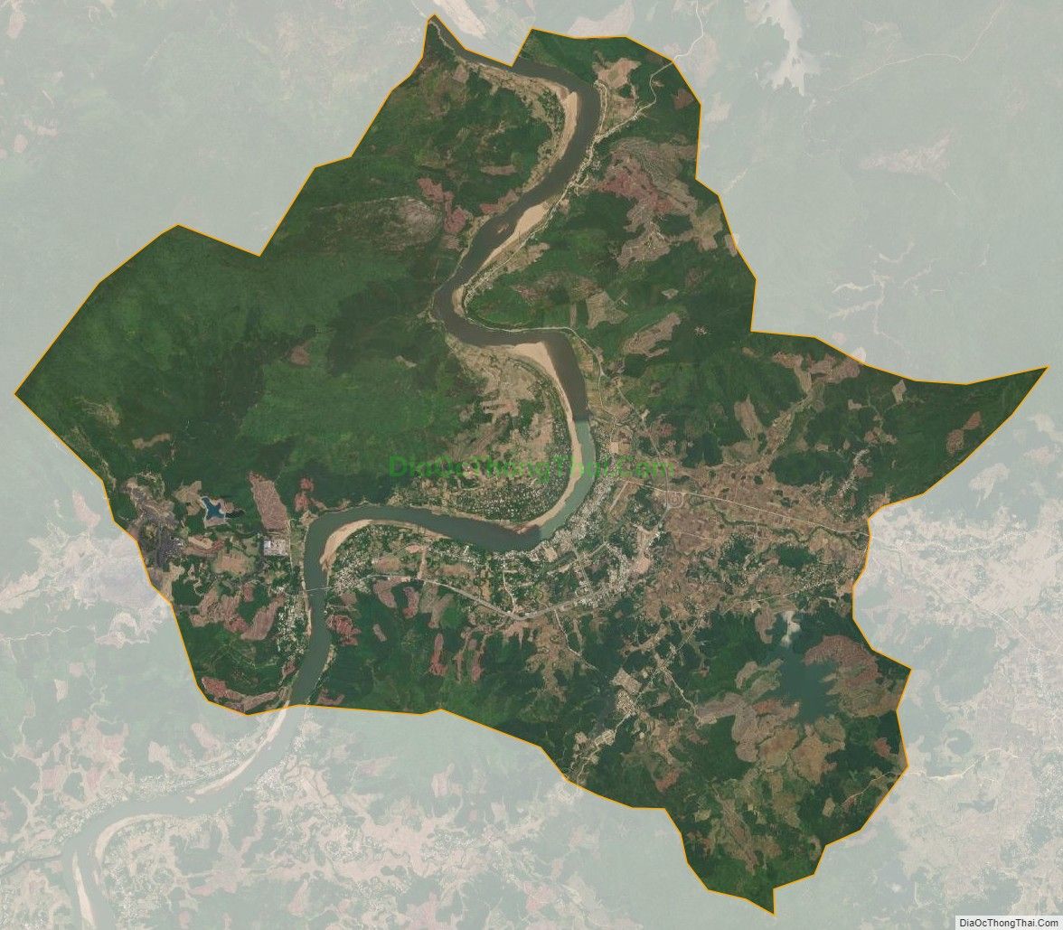 Bản đồ vệ tinh xã Quế Trung, huyện Nông Sơn