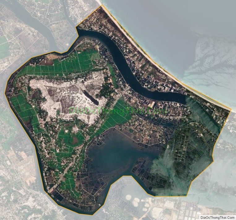Bản đồ vệ tinh xã Tam Hòa, huyện Núi Thành