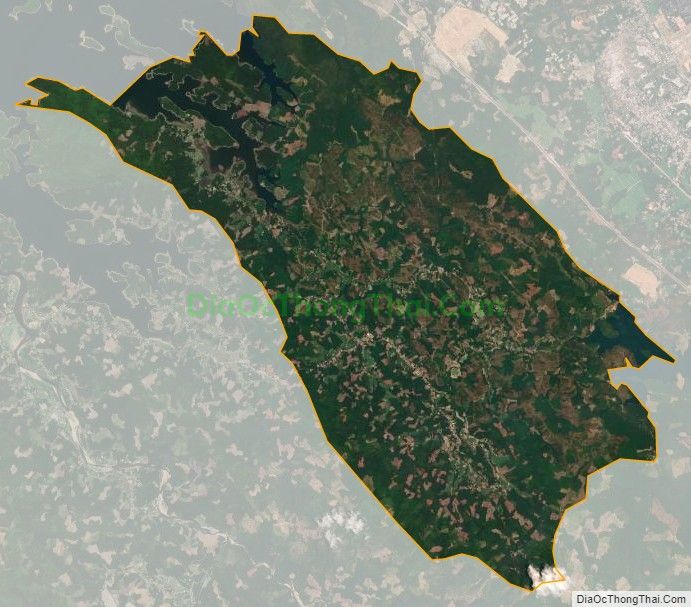 Bản đồ vệ tinh xã Tam Thạnh, huyện Núi Thành