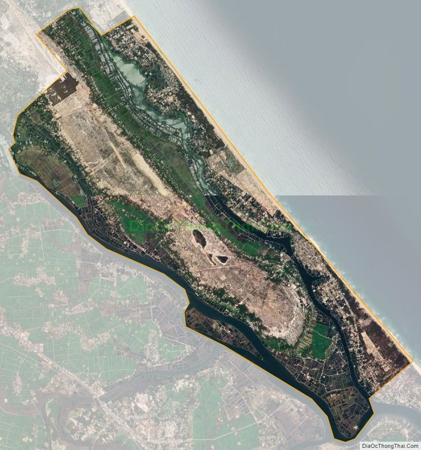 Bản đồ vệ tinh xã Tam Tiến, huyện Núi Thành