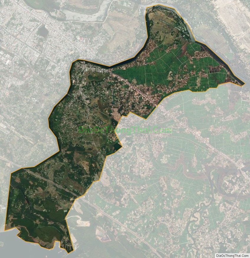 Bản đồ vệ tinh xã Tam Xuân I, huyện Núi Thành