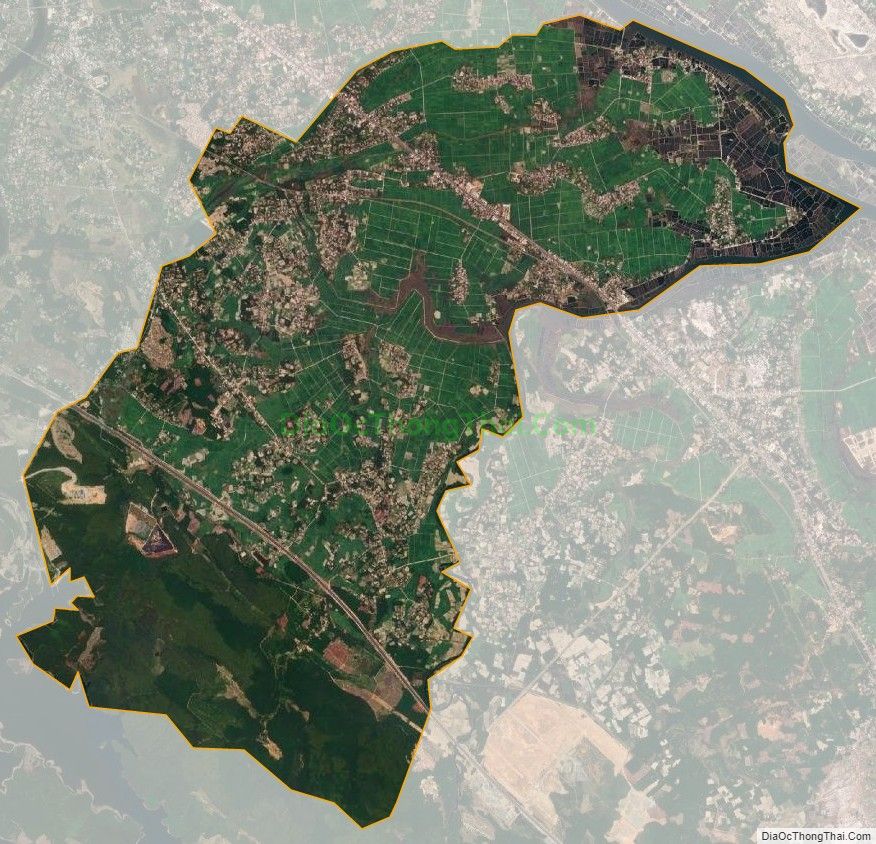 Bản đồ vệ tinh xã Tam Xuân II, huyện Núi Thành
