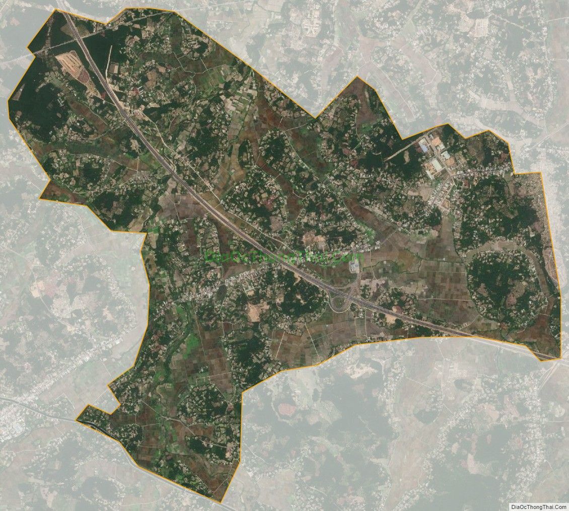 Bản đồ vệ tinh xã Tam Thái, huyện Phú Ninh