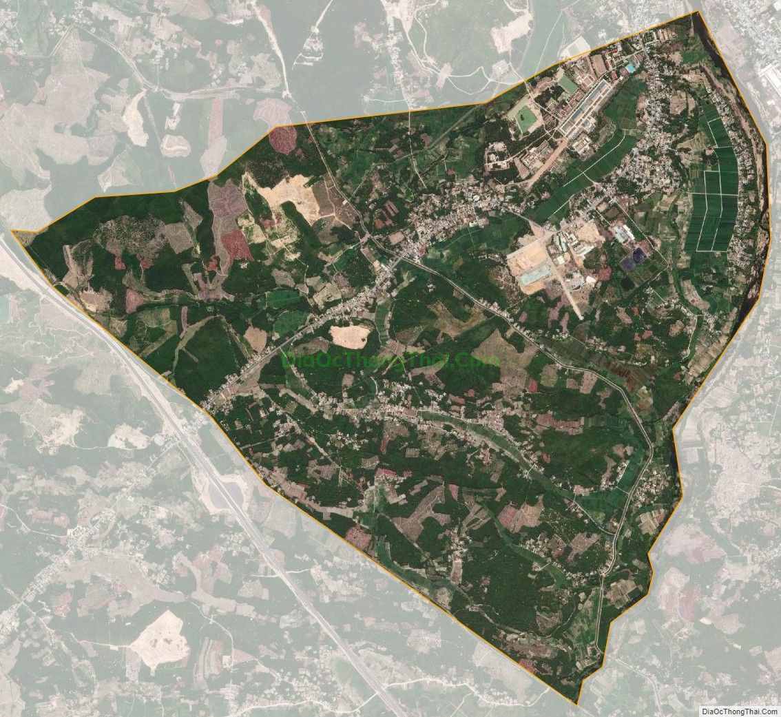 Bản đồ vệ tinh xã Quế Cường (cũ), huyện Quế Sơn