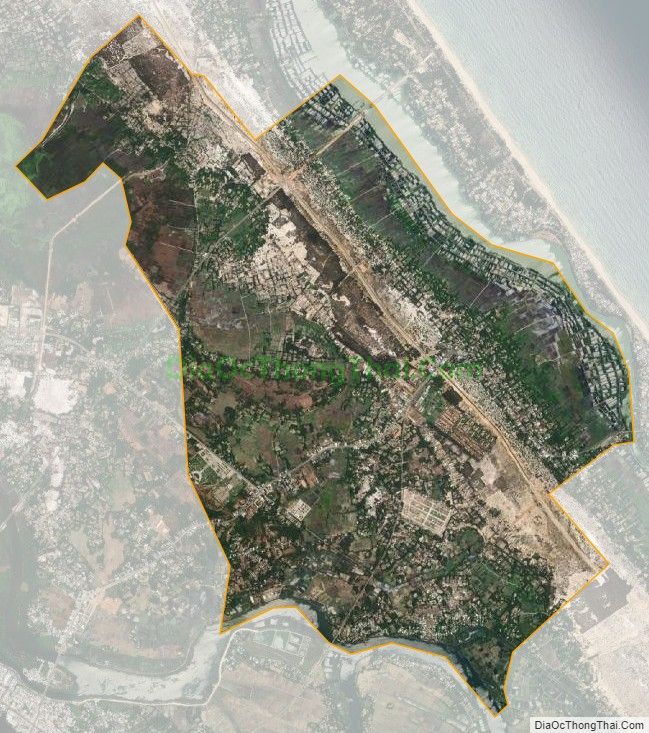 Bản đồ vệ tinh xã Tam Phú, thành phố Tam Kỳ
