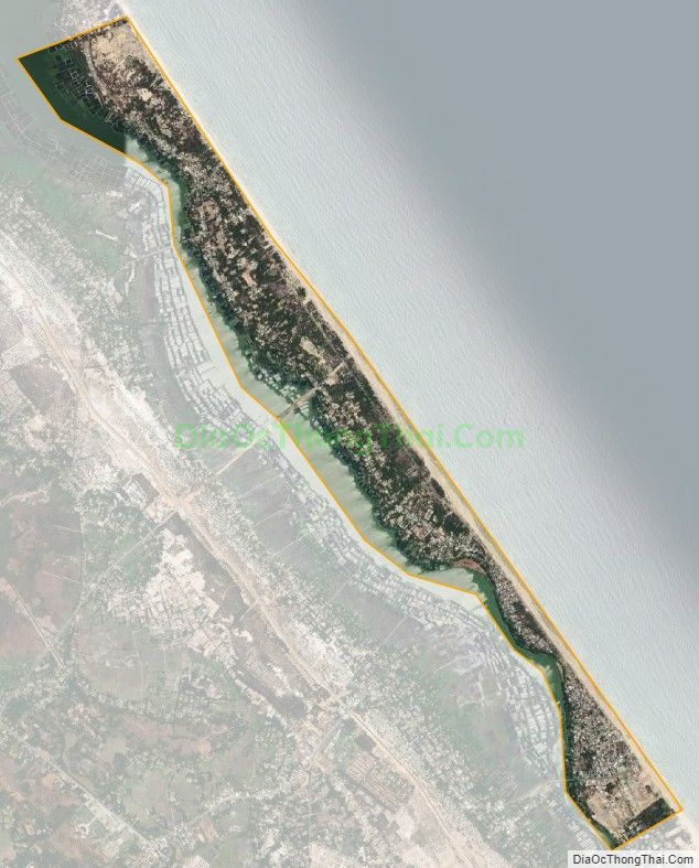 Bản đồ vệ tinh xã Tam Thanh, thành phố Tam Kỳ