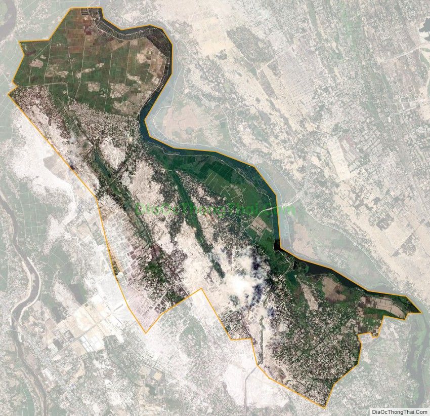 Bản đồ vệ tinh xã Bình Giang, huyện Thăng Bình