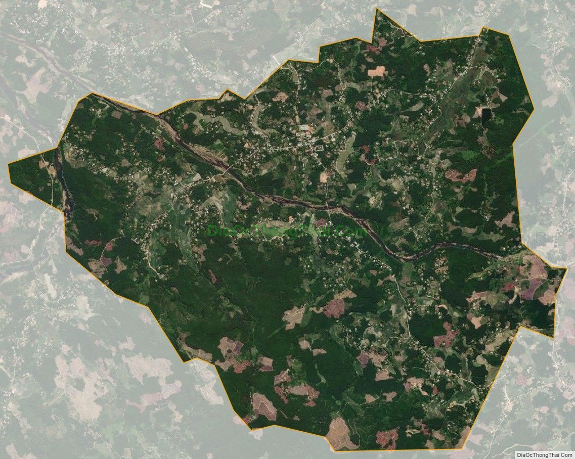 Bản đồ vệ tinh xã Tiên Lộc, huyện Tiên Phước