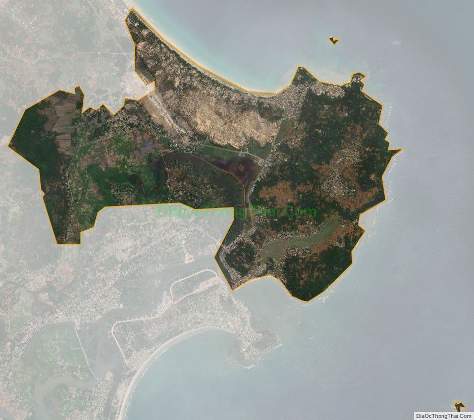 Bản đồ vệ tinh xã Bình Châu, huyện Bình Sơn