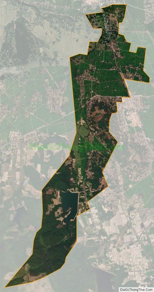 Bản đồ vệ tinh xã Đức Tân, huyện Mộ Đức