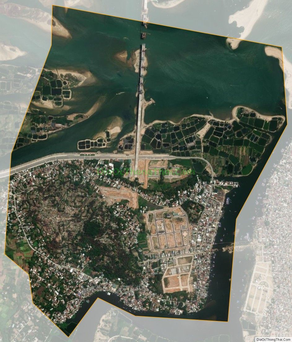 Bản đồ vệ tinh xã Nghĩa Phú, thành phố Quảng Ngãi