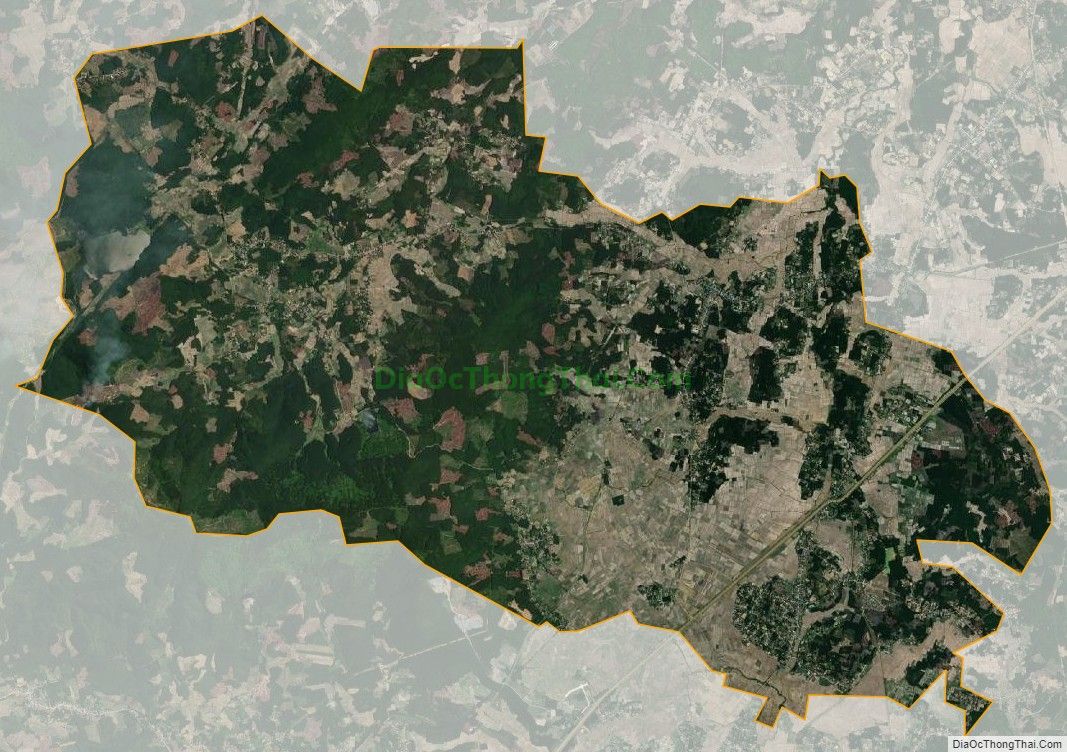 Bản đồ vệ tinh xã Tịnh Hiệp, huyện Sơn Tịnh