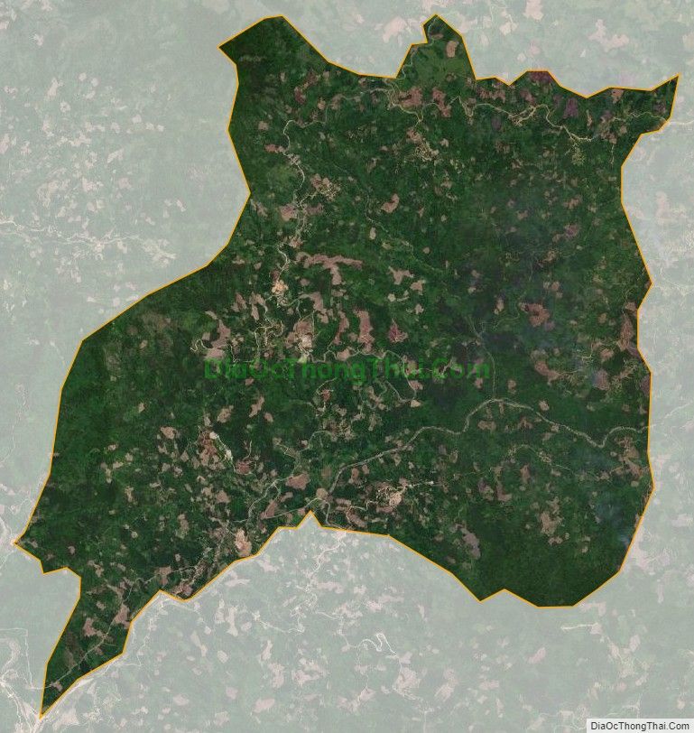 Bản đồ vệ tinh xã Trà Lãnh (cũ), huyện Tây Trà