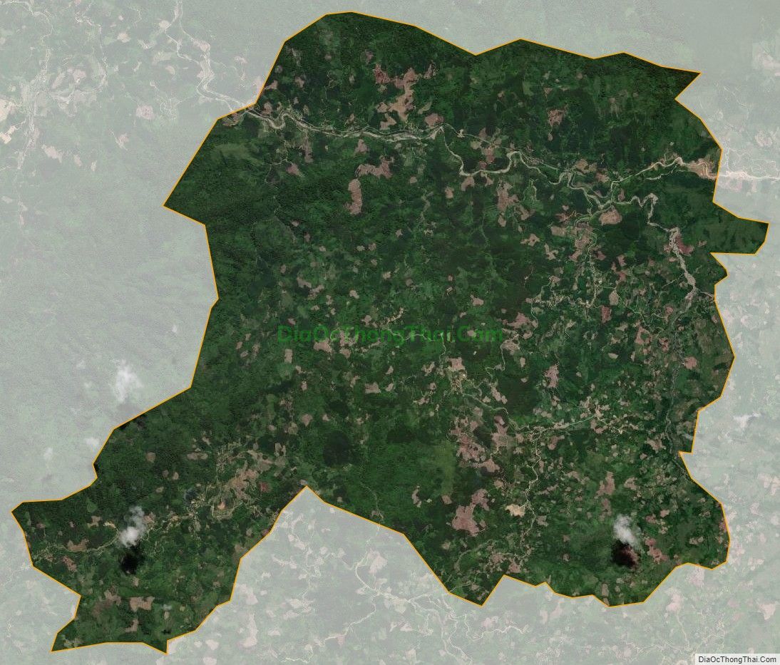 Bản đồ vệ tinh xã Trà Thanh (cũ), huyện Tây Trà