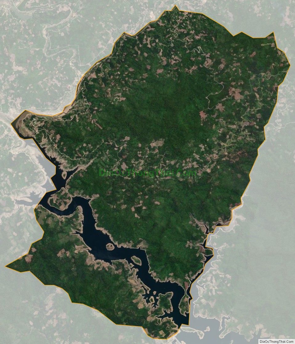 Bản đồ vệ tinh xã Trà Thọ (cũ), huyện Tây Trà