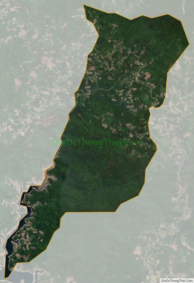 Bản đồ vệ tinh xã Trà Trung (cũ), huyện Tây Trà