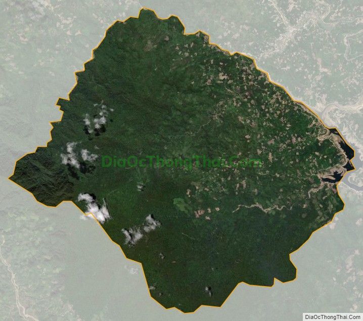 Bản đồ vệ tinh xã Trà Xinh, huyện Trà Bồng