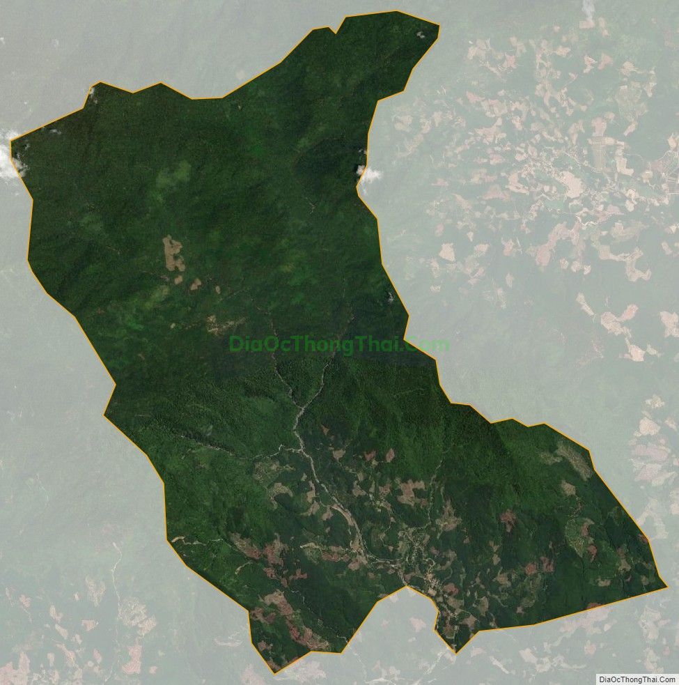 Bản đồ vệ tinh xã Trà Giang, huyện Trà Bồng