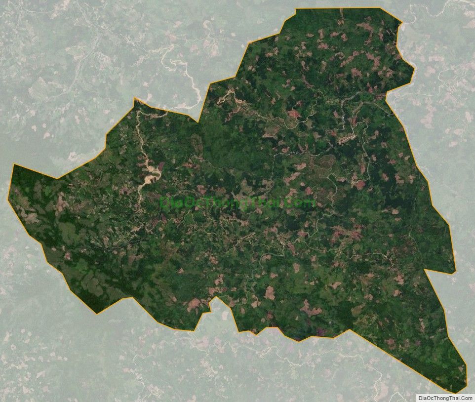 Bản đồ vệ tinh xã Trà Lâm, huyện Trà Bồng