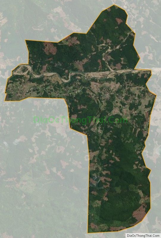 Bản đồ vệ tinh xã Trà Phú, huyện Trà Bồng