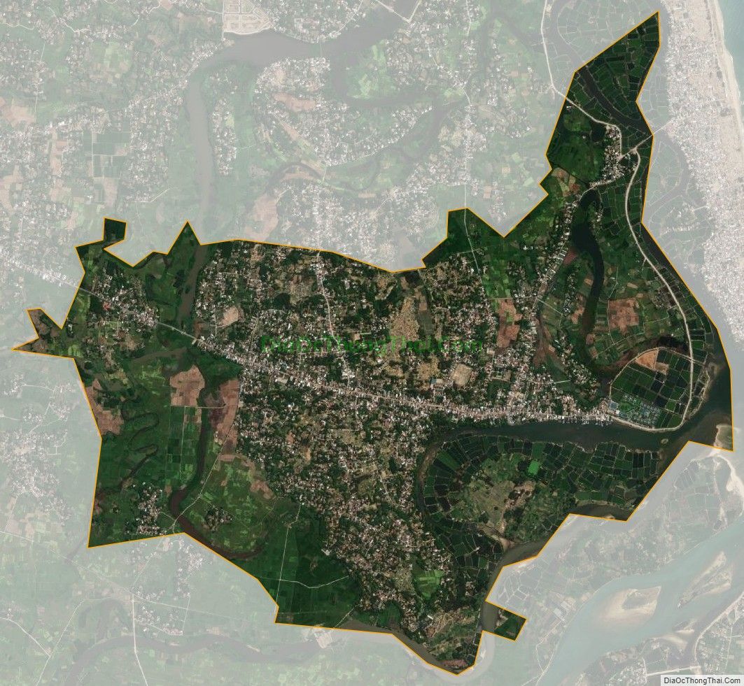 Bản đồ vệ tinh xã Nghĩa Hòa, huyện Tư Nghĩa
