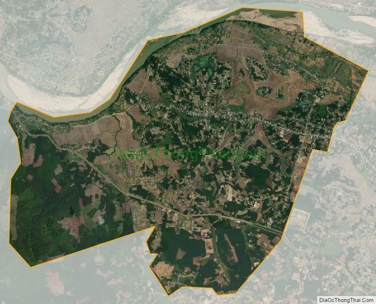 Bản đồ vệ tinh xã Nghĩa Thắng, huyện Tư Nghĩa