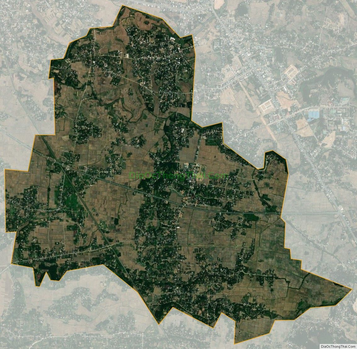 Bản đồ vệ tinh xã Nghĩa Trung, huyện Tư Nghĩa