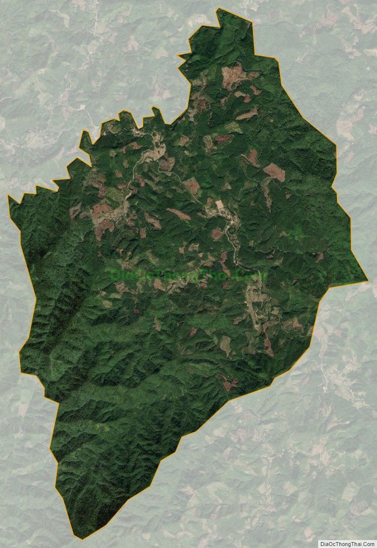 Bản đồ vệ tinh xã Minh Cầm, huyện Ba Chẽ