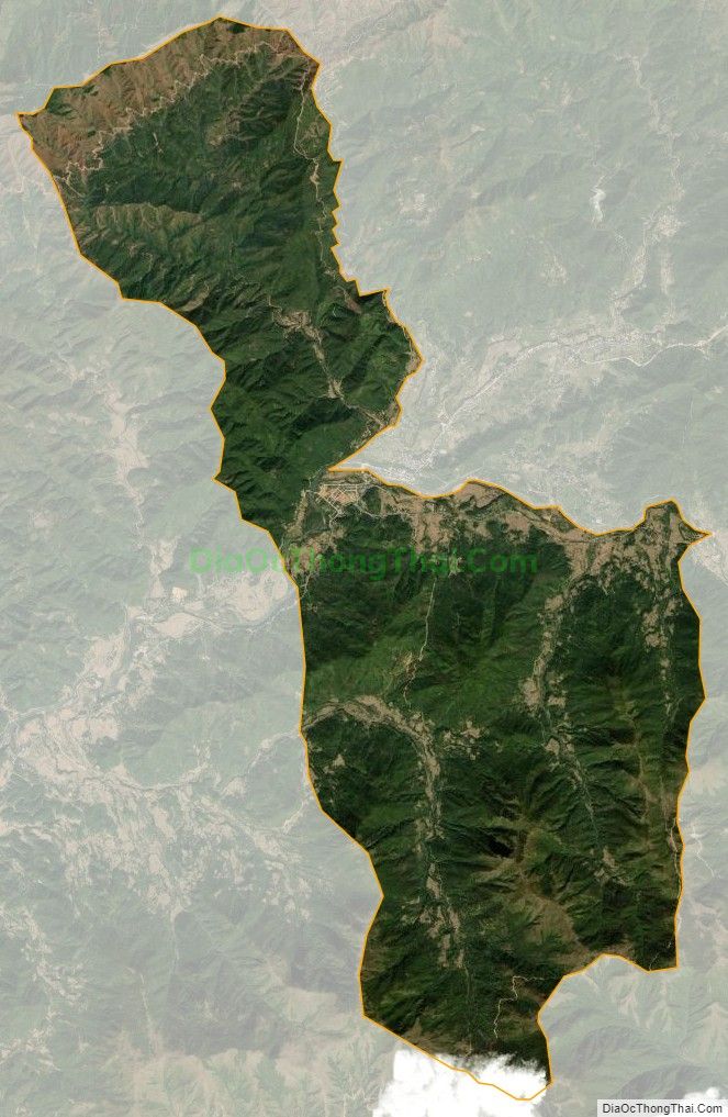 Bản đồ vệ tinh xã Hoành Mô, huyện Bình Liêu