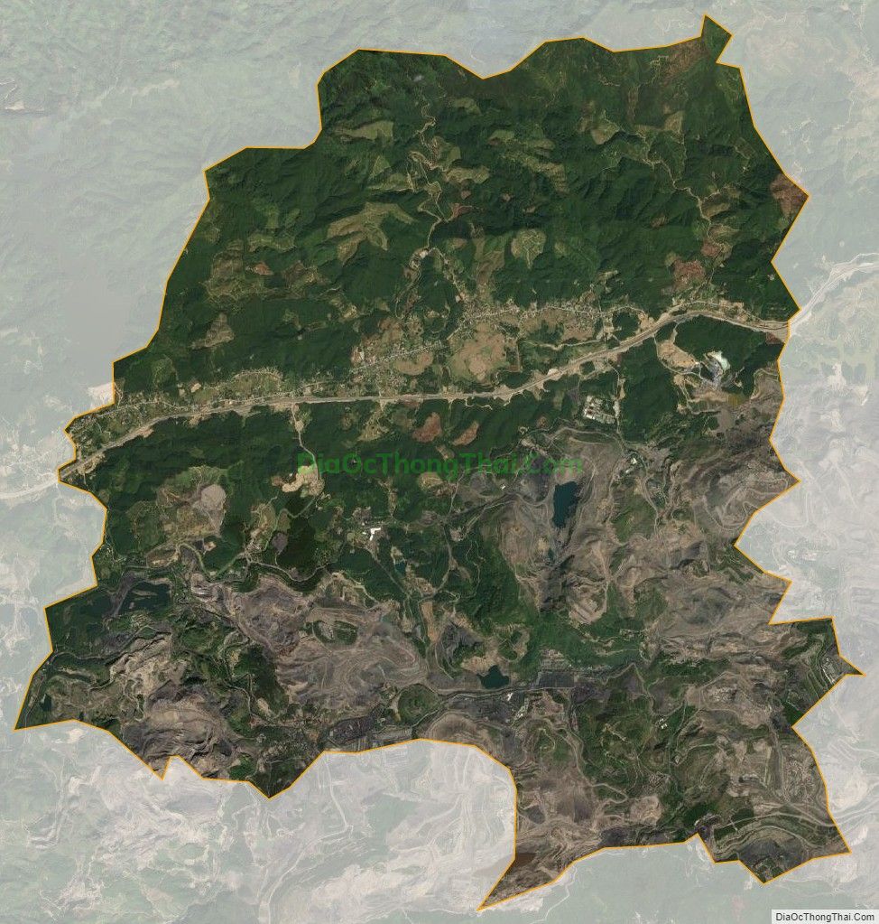 Bản đồ vệ tinh xã Dương Huy, thành phố Cẩm Phả