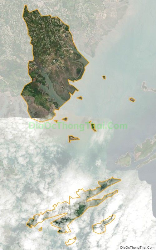 Bản đồ vệ tinh xã Đầm Hà, huyện Đầm Hà