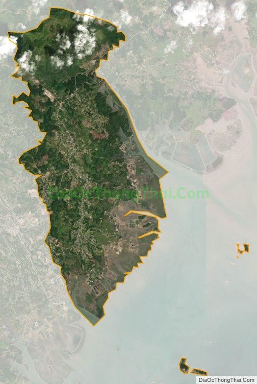 Bản đồ vệ tinh xã Tân Bình, huyện Đầm Hà