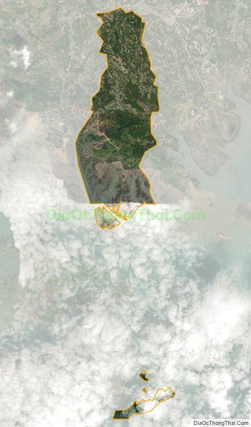 Bản đồ vệ tinh xã Tân Lập, huyện Đầm Hà