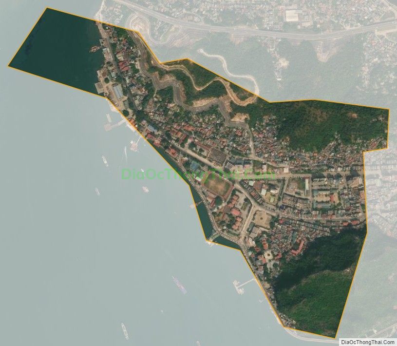 Bản đồ vệ tinh phường Hồng Gai, thành phố Hạ Long