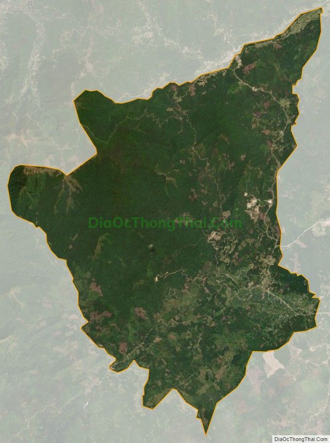 Bản đồ vệ tinh xã Quảng Đức, huyện Hải Hà