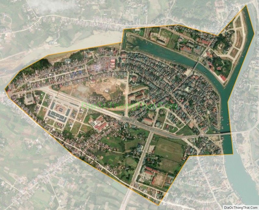 Bản đồ vệ tinh Thị trấn Quảng Hà, huyện Hải Hà