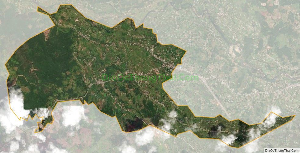 Bản đồ vệ tinh xã Quảng Long, huyện Hải Hà
