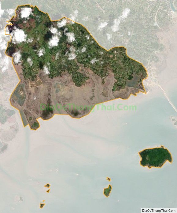 Bản đồ vệ tinh xã Quảng Phong, huyện Hải Hà