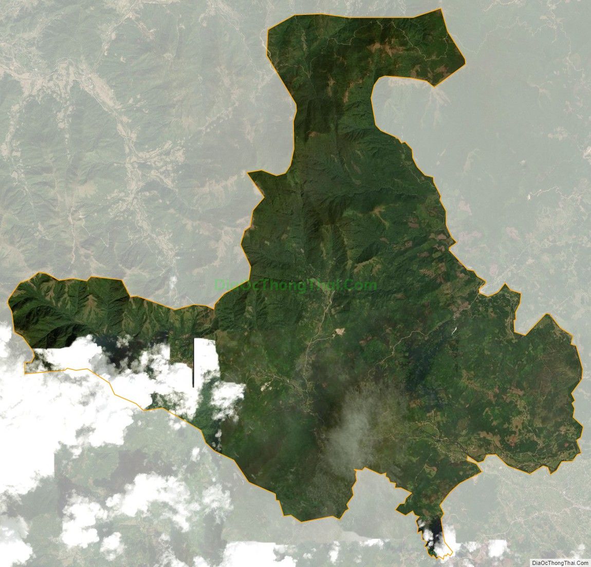 Bản đồ vệ tinh xã Quảng Sơn, huyện Hải Hà