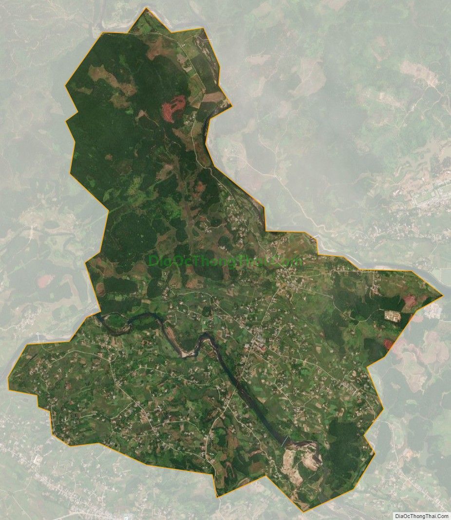 Bản đồ vệ tinh xã Quảng Thịnh, huyện Hải Hà