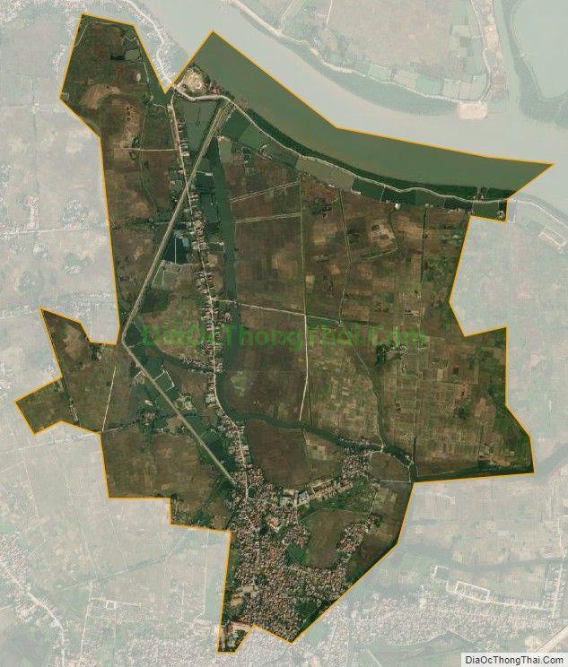 Bản đồ vệ tinh xã Cẩm La, thị xã Quảng Yên