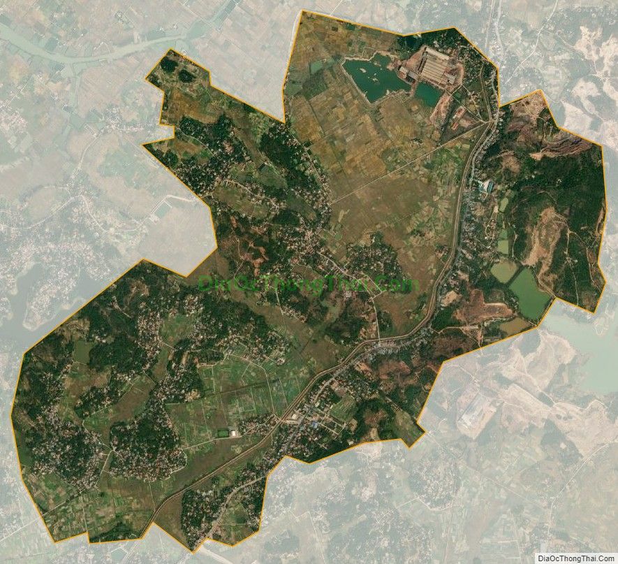 Bản đồ vệ tinh phường Cộng Hòa, thị xã Quảng Yên