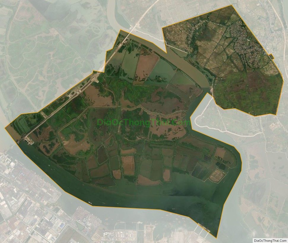 Bản đồ vệ tinh xã Liên Vị, thị xã Quảng Yên