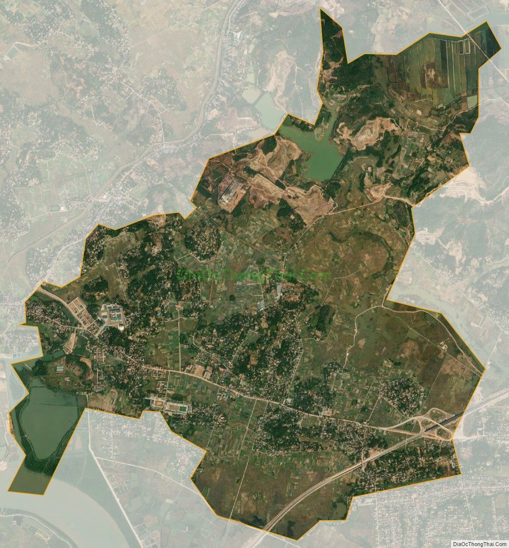 Bản đồ vệ tinh xã Tiền An, thị xã Quảng Yên