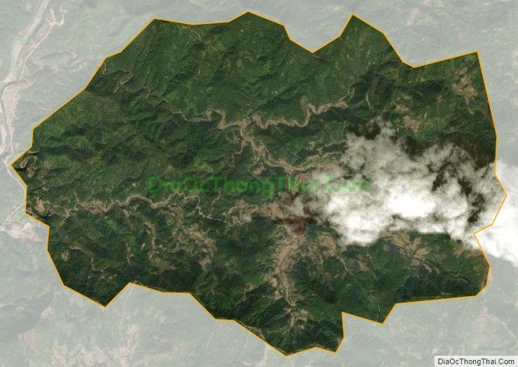 Bản đồ vệ tinh xã Đại Thành (cũ), huyện Tiên Yên