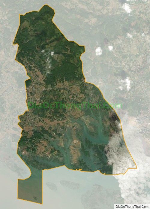 Bản đồ vệ tinh xã Đông Hải, huyện Tiên Yên