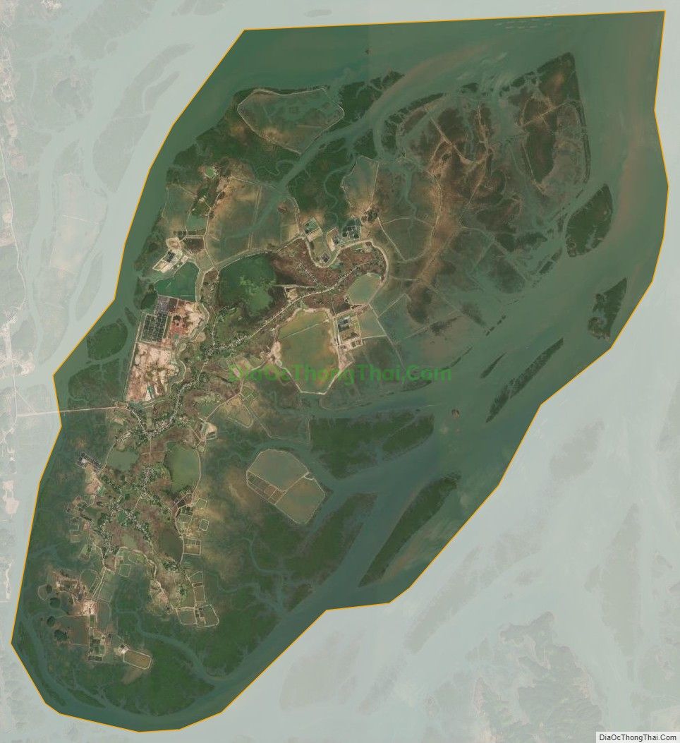Bản đồ vệ tinh xã Đồng Rui, huyện Tiên Yên