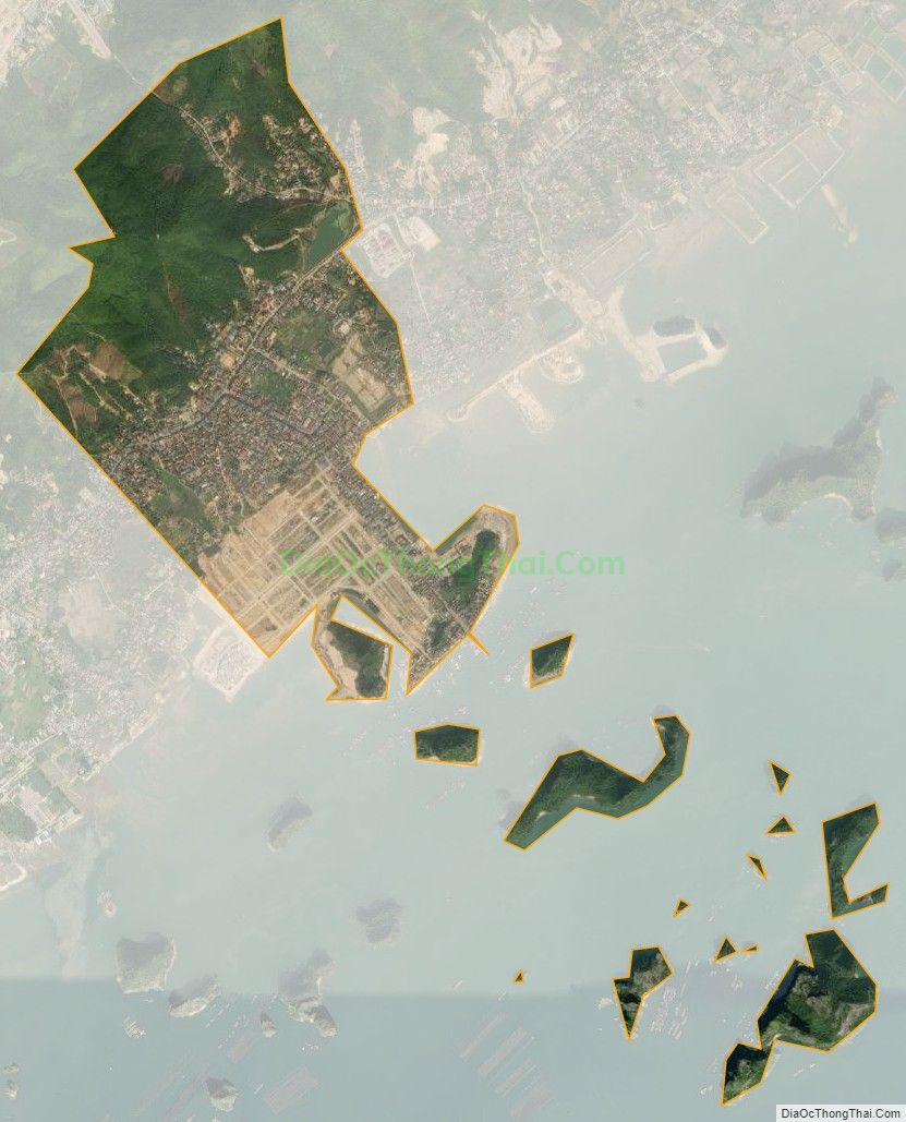 Bản đồ vệ tinh Thị trấn Cái Rồng, huyện Vân Đồn