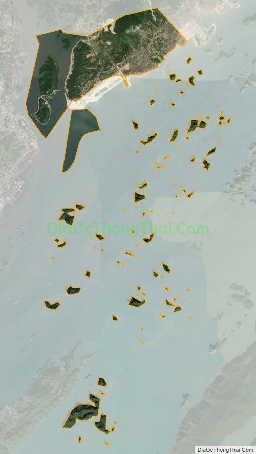 Bản đồ vệ tinh xã Ðông Xá, huyện Vân Đồn
