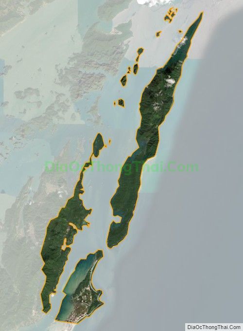 Bản đồ vệ tinh xã Minh Châu, huyện Vân Đồn